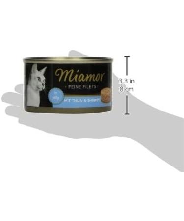 Miamor Fine Fillets Tuna & Shrimps - Premium Pet Food 24x100g | International Shipping Available - Buy Online on GoSupps.com