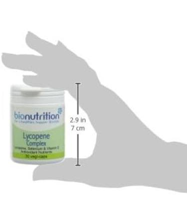 Bio Nutrition Lycopene Complex 10mg 30 Vegi Capsules - Antioxidant Men's Health Support - Buy Online on GoSupps.com