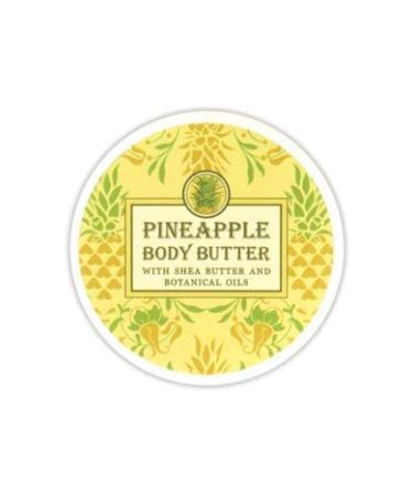 Greenwich Bay Trading Company Botanic Body Butter with Shea Butter and Cocoa Butter 8oz Tub (Pineapple)