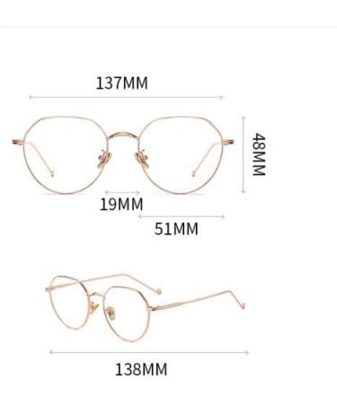 LTSrll Vintage Round Metal Frame Women s Blue Light Blocking Glasses - Rose Gold +150 - Buy Online on GoSupps.com