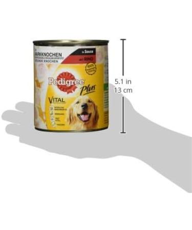 Buy Pedigree Plus Wet Dog Food with Mark Bones & Beef in Sauce - 12 Cans (800g each) - 9.6kg (1-Pack) - International Shipping Available - Buy Online on GoSupps.com