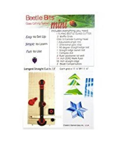 Mini Glass Cutting System for Geometric Shapes with Flying Beetle Glass Cutter - DIY Portable Work Station | Made in USA - Buy Online on GoSupps.com