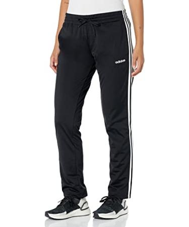 adidas Women's Essentials Tricot Open Hem Pants Black/White Small