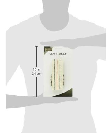 Buy Prestige Medical 621-WHT Cotton Gait Belt with Metal Buckle - Durable White Gait Belt for Safe Patient Transfers | International Shipping Available - Buy Online on GoSupps.com