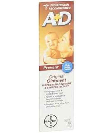 A+D Original Diaper Rash Ointment 4oz Tube (Pack of 3) - Baby Skin Protectant with Lanolin and Petrolatum - Prevents Diaper Rash - Packaging May Vary - Buy Online on GoSupps.com