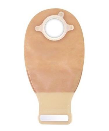 ConvaTec 416418 Natura 12" Drainable Pouch 1 Sided Comfort Panel Tail Closure Transparent 1-3/4" Flange Pack of 10