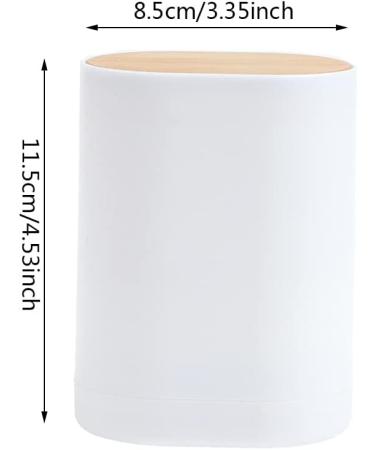 Tiantian Automatic Pop-Up Toothpick Holder & Cotton Swab Organizer - 2 Piece Insertable 4 Grilles Storage Box for Toothpicks & Dental Floss - Buy Online on GoSupps.com