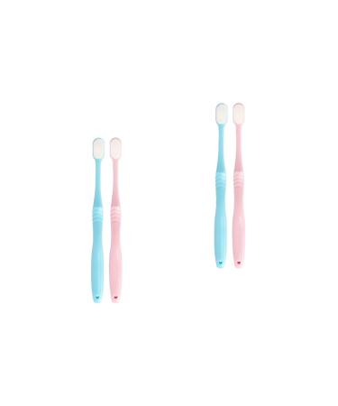 Healvian 4 pieces toothbrush for adults Little Head Super soft hair ultra -fine toothbrush with ten thousand hair delivery to the toothbrush for pregnancy care Superfeine