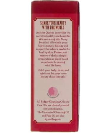 Badger Company Damascus Rose Face Oil for Dry & Delicate Skin - 1 fl oz - Buy Online on GoSupps.com
