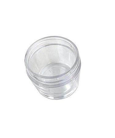 30ml 1oz Refillable Clear Plastic Cosmetic Jars with Screw Cap - Perfect for Makeup Eyeshadow Nail Powder & Lip Scrubs - Bulk Containers - Buy Online on GoSupps.com