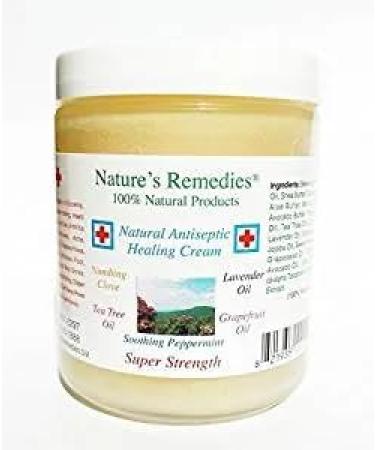 100% Natural Antiseptic Healing Cream Heals and Soothes Infected Skin Bed Sores Pressure Sores Wounds Painful Ulcers Itching Scrapes Rashes Cuts Burns Poison Ivy Eczema Psoriasis 4oz.