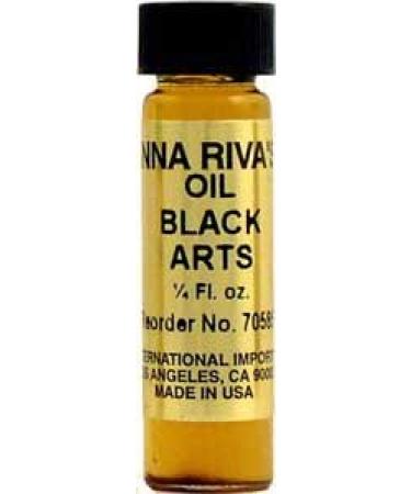 Anna Riva Oil- Black Arts 1/4 fl. oz for Anointing Candles Charms & Altar Tools