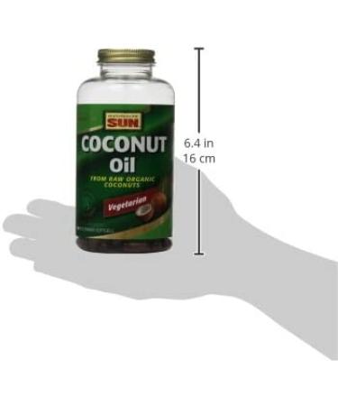Health From The Sun Coconut Oil 180 Vegetarian Softgels | Organic & Non-GMO - Buy Online on GoSupps.com