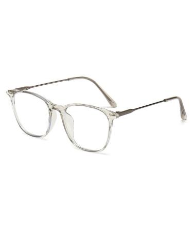 Zhuyiqz fashionable anti-blue lighting glasses glare-free computer reader glasses flat light mirror for women/men (color: C8 size: +0.00) +0.00 C8