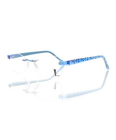 switch it set Combi 2454 interchangeable temples in the color light blue-dark blue dots inside blue-grey