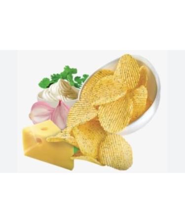 Lay's Crispy Wavy Chips and Snacks (Lay's American Style Cream & Onion Pack Of 4) Perfect for Snacking Delicious Tasty And Twisty Treat Gift Hamper Sold By Kidzbuzz - Buy Online on GoSupps.com