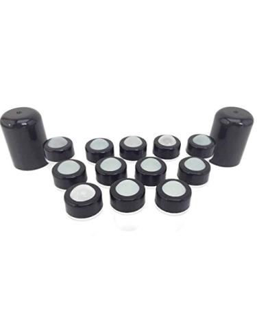 Essential Oil Roller Bottle Glass Ball Inserts - 12 Pack Leak Proof Removable Tops for 5ml & 15ml Bottles - Perfect for Oils Blends and DIY - Buy Online on GoSupps.com
