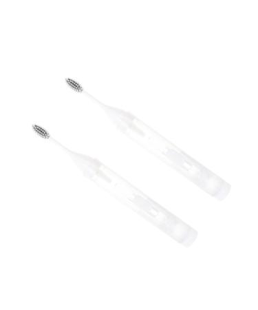 Ultechnovo 2nd portable toothbrush set children travel toothbrush foldable toothbrushes.Camp toothbrush.Small portable toothbrush manual toothbrushes travel oral care white pktg mini