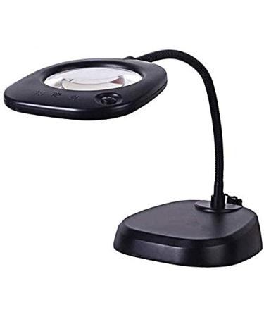 23LED 10X Magnifying Glass Lamp: Daylight Bright Lighted Lens Utility Magnifier Light Height Adjustable Gooseneck for Desk Magnifier
