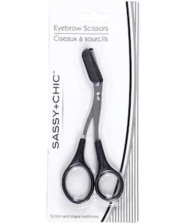 TDST Set of 2 Trimming and Shaping Eyebrow Scissors Kit for Women - Pink Black dtbs22 Beauty Supplies - Buy Online on GoSupps.com