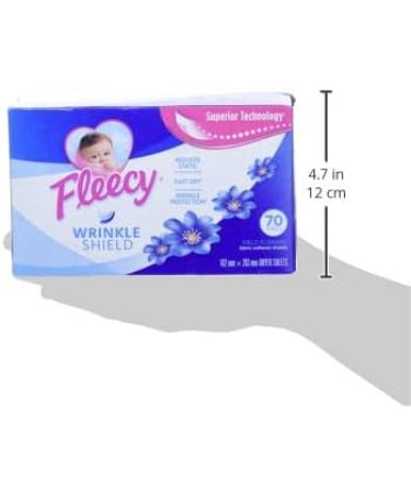 Fleecy Fabric Softener Dryer Sheets - For Irresistibly Soft & Static-Free Clothes | Paraben & Phosphate Free | Softener for Laundry | Field Flowers Fragrance 70 Sheets Fabulous Field Flowers - Buy Online on GoSupps.com
