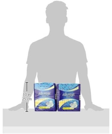 ALWAYS Maxi Size 1 Regular Pads With Wings Unscented 72 Count - Pack of 2 - Buy Online on GoSupps.com