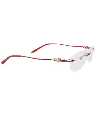Vekker Eyewear leg glasses accessories 1 pair of metal glasses with carved flowers temples nasal bracket red glasses bracket repair parts for borderless 1-hole glasses