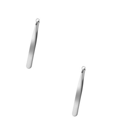 FRCOLOR 2pcs Nose Hair Clip Nose Hair Grooming Nose Hair Remover Nasal Hair Cutter Nasal Hair Clip Eyebrow Trimmer Hand Tools Trimmer for Nose Hair Friendly Stainless Steel Manual