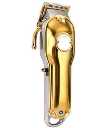 Professional Hair Clipper Hair Trimming Scissors Professional Tool Professional Hair Clippers Cordless Haircut Household Tools Hair Clipper Men's Hair Clipper Cordless Professional Rechargeab(Gold)