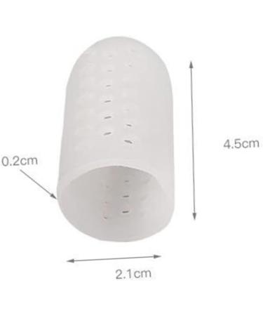 INOOMP High Heel Protectors - 6 Pairs/12pcs Big Toe & Heel Protector Caps - Silicone Gel - White - 4.5X2.1 cm - Buy Online on GoSupps.com