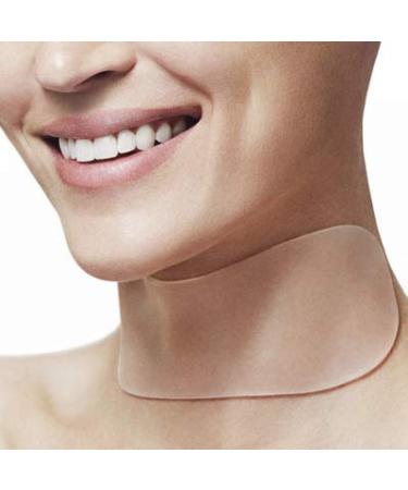 PHCOMRICH Reusable Anti Wrinkle Neck Pad Silicone Decollete Pads for Eliminate and Prevent Neck Wrinkles Anti Aging Transparent Pads (1pc)