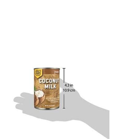 Natures Greatest Foods Pure Coconut Milk - 13.5 Oz (Pack of 12) | Unsweetened, No Guar Gum, Preservatives | Gluten Free, Vegan, Kosher - 17-19% Fat - Buy Online on GoSupps.com