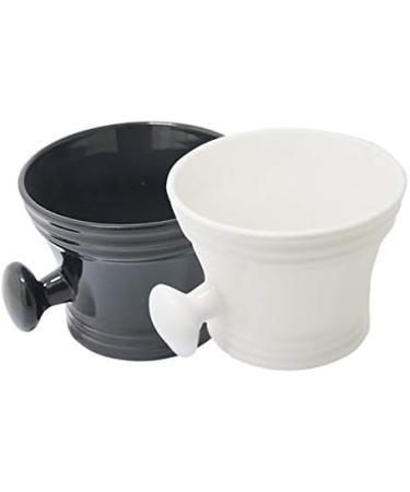 Lckiioy Shaving Bowl with Soap Cup - White Shaving Brush Mug for Men | Premium Face Cleaning Tools - Buy Online on GoSupps.com