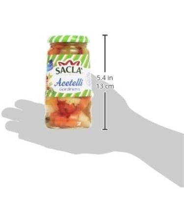  Sacl Set of 12 sacl Acetelli Giardiniera in Wine Vinegar Mixed Vegetables Ideal for Appetizers Appetizers and Salads Glass of 290 g + Gourmet Polpa di Pomodoro Italian Box 400 g - Buy Online on GoSupps.com