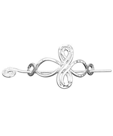 Lurrose Silver Celtic Knot Hair Stick - Vintage Metal Hair Slide for Women - Buy Online on GoSupps.com