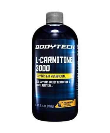 BodyTech LCarnitine 3000 Supports Fat Metabolism, Energy Production Muscle Recovery Peach Mango (24 fl oz.)