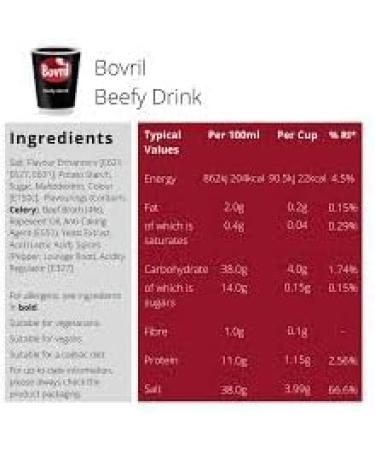 Beef Flavour Hot Drink 15 x 6 Cups of 27g - 90 Winter Warmers - Just Add Boiling Water - Buy Online on GoSupps.com