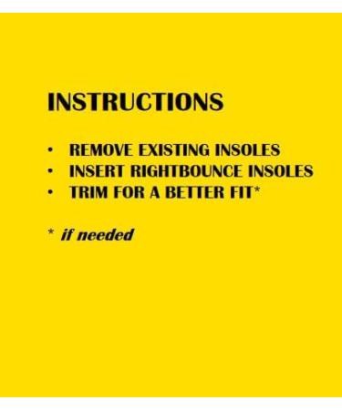 Right-Bounce Performance Insoles for Multi-Sports | Arch Support Heel Cup & Comfort for Plantar Fasciitis (Size 41-42 US M 8-9 W 9.5-10.5 - Buy Online on GoSupps.com