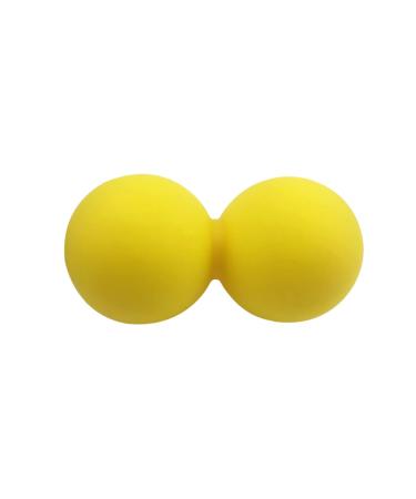 BUIFULSIC Massage device for muscle relaxation Double lacrosse bandas elasticas fitness de resistencia chiro-brett masajeador de pies peanut men and women yoga sports equipment medium yellow