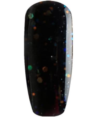 Bluesky Gel Nail Polish Black With Rainbow Lt123 Black Dark Glitter Long Lasting Chip Resistant 10 ml (Requires Drying Under UV LED Lamp) - Buy Online on GoSupps.com