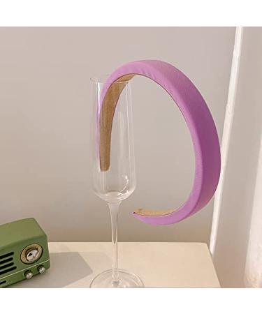 YALLNASL Chunky Padded Headband for Women - Purple Sponge Wide Hairband - Non Slip Puffy Soft Head Band for Girls - Buy Online on GoSupps.com