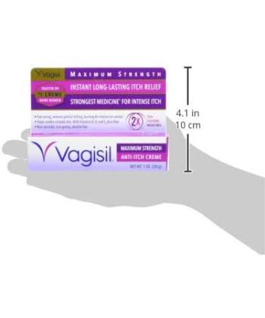 Vagisil Maximum Strength Anti Itch Creme 1oz - Fast Relief for Vaginal Itching - Buy Online on GoSupps.com