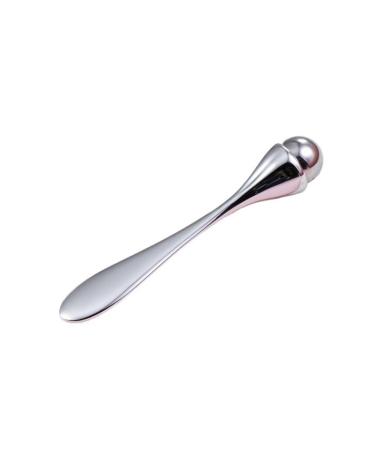 Magnetic eye cream magic wand facial cream magic wand galvanized double-sided roller ball eye cream massage tab metal massage tab (size: a-silver)