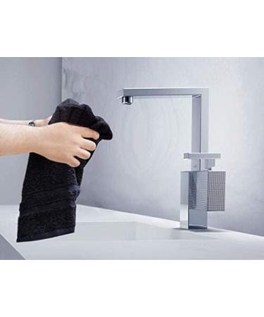 Corporate Hills CH 100% Ring Spun Cotton Salon Towel Pack of 24 Black 16 x 28 - Ultra Soft & Highly Absorbent | Perfect for Gym, Salon, Spa & Home Care - Buy Online on GoSupps.com