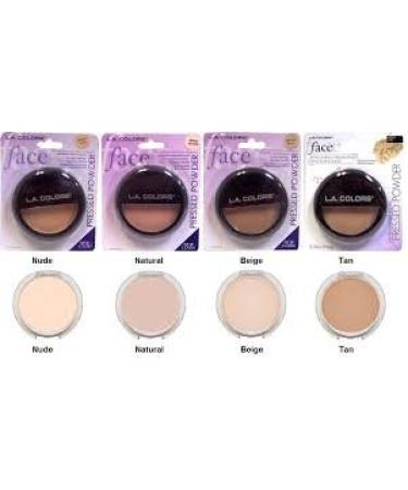 LA Colors Pressed Powder wih Applicator  BPP320 Nude  0.35 Oz