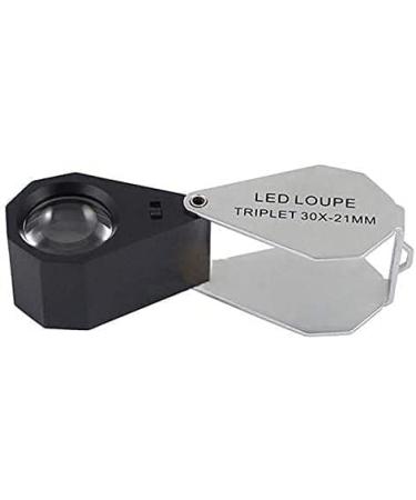 Lightweight Magnifying Glass 21Mm Lens Foldable 30X High-Definition Magnifying Glass Magnifying Glass Can Be Used for Repaiidentification Tools Lofty Ambition - Buy Online on GoSupps.com