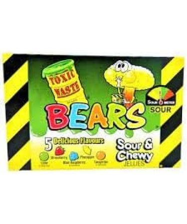 Toxic Ultra Sour Gummy Bears Assorted Fruit Flavors 5 Flavors per Box Pack of 2 - Buy Online on GoSupps.com