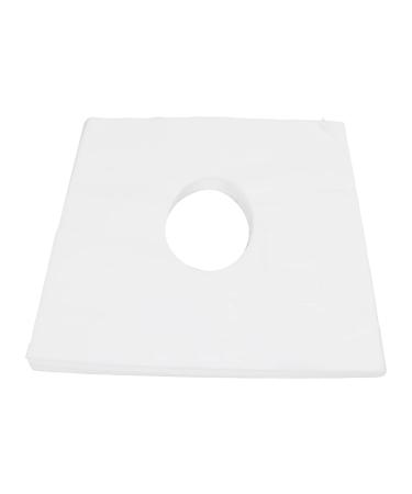 Verdant touch facial support cover hole design disposable head support for beauty salons 100 pieces white good water absorption breathable