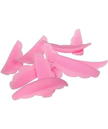 20 Pieces Silicone Eyelash Perming Curler Perm Pad Reusable Eyelash Perm Silicone Pads 5 Sizes Lash Lift Rods Makeup Beauty Tool for Different Length Eyelashes (Pink & White) - Buy Online on GoSupps.com
