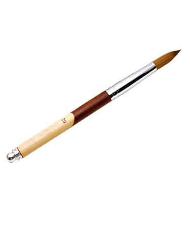 Aiwjeakh Nail Art Gel Brush Gel Manicure Brush with Wood Handle Nail Brush 20